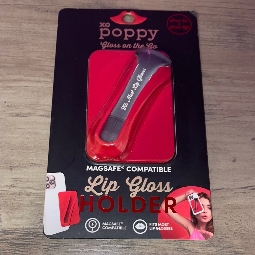 Red Lip Gloss Holder - MagSafe Compatible